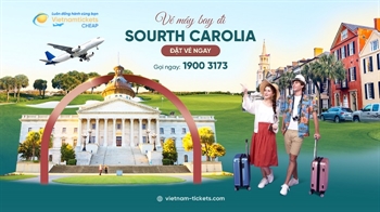Đặt vé máy bay đi South Carolina giá rẻ chỉ từ 343 USD